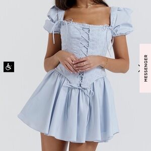 Maribel blue mini dress (CORSET NOT INCLUDED)